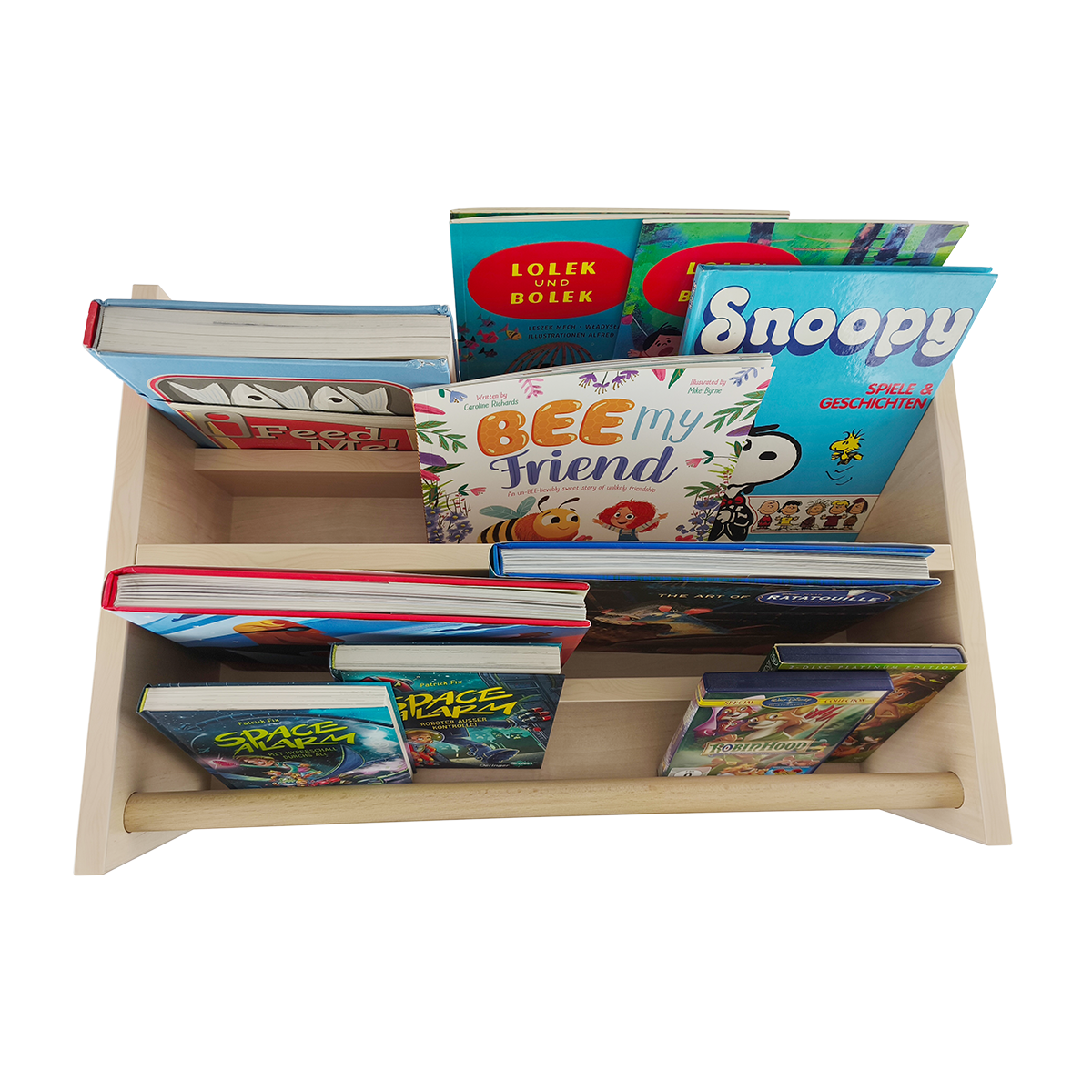 Bücherwagen, inkl. 4 Rollen, B62xH63xT40 cm