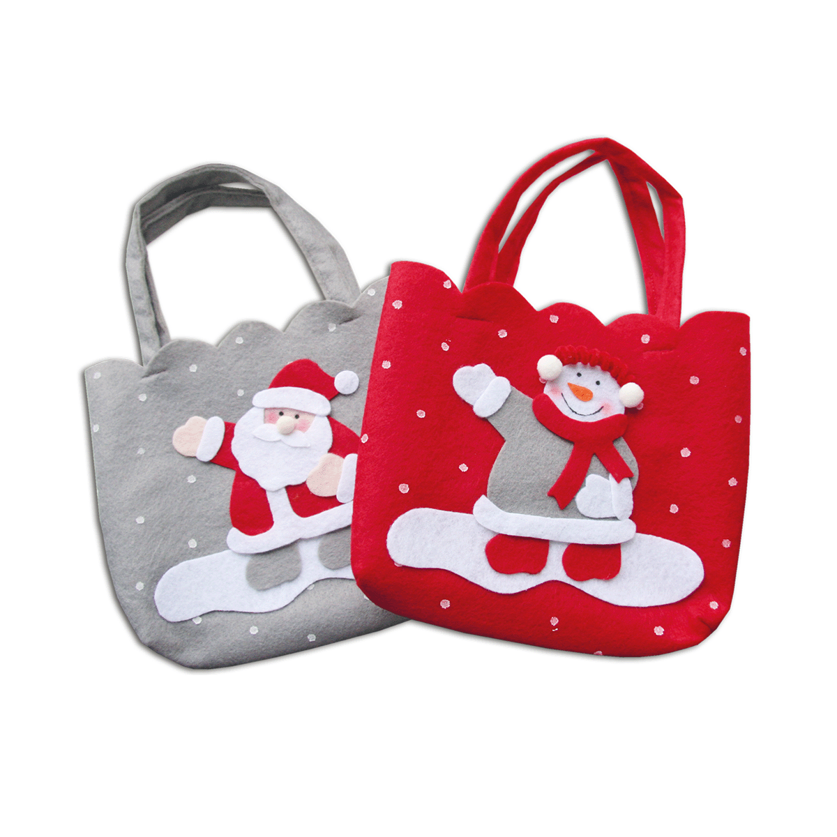 Filztasche mit Weihnachtsmotiv, 1 Stück