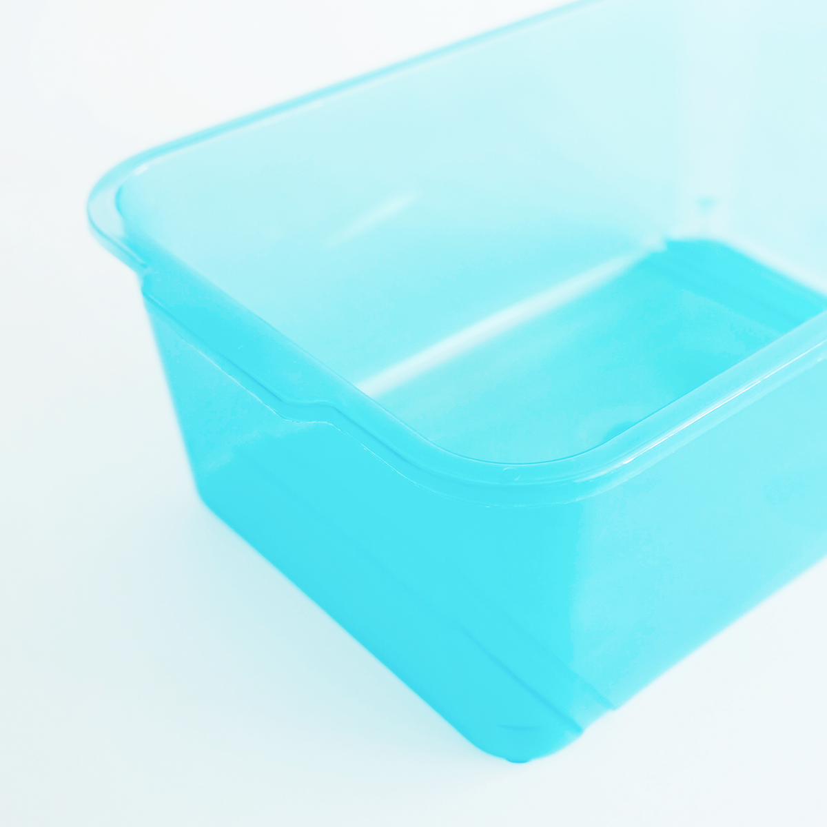 Eigentumswanne, transparent, Farbe Hellblau, 1 Stück, B20xH11xT30 cm