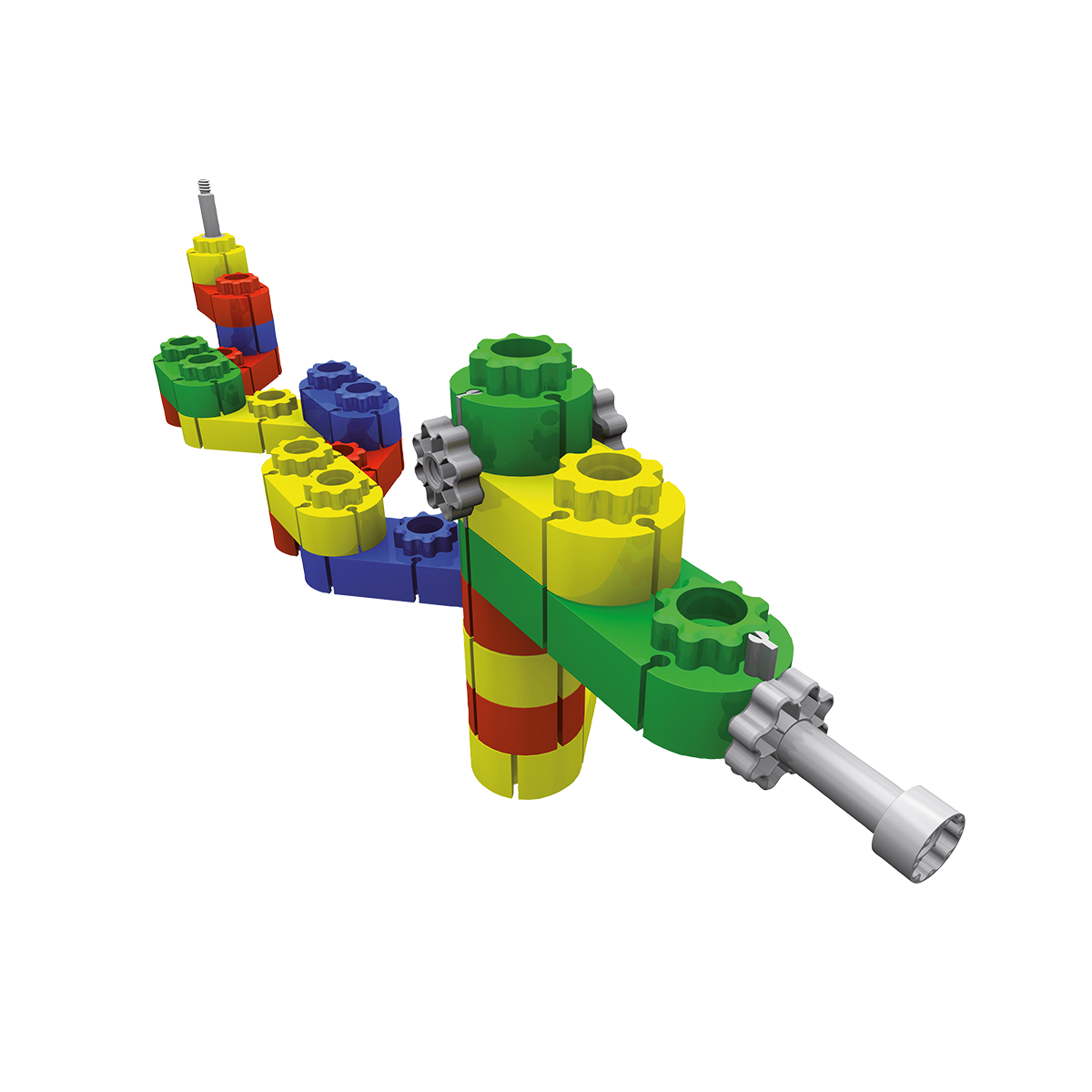 kiditec® Baukasten, 122 Teile