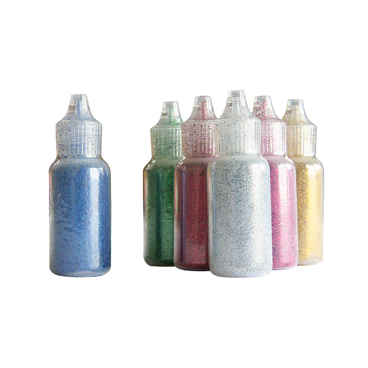 Glitterpuder, 6 Fläschchen