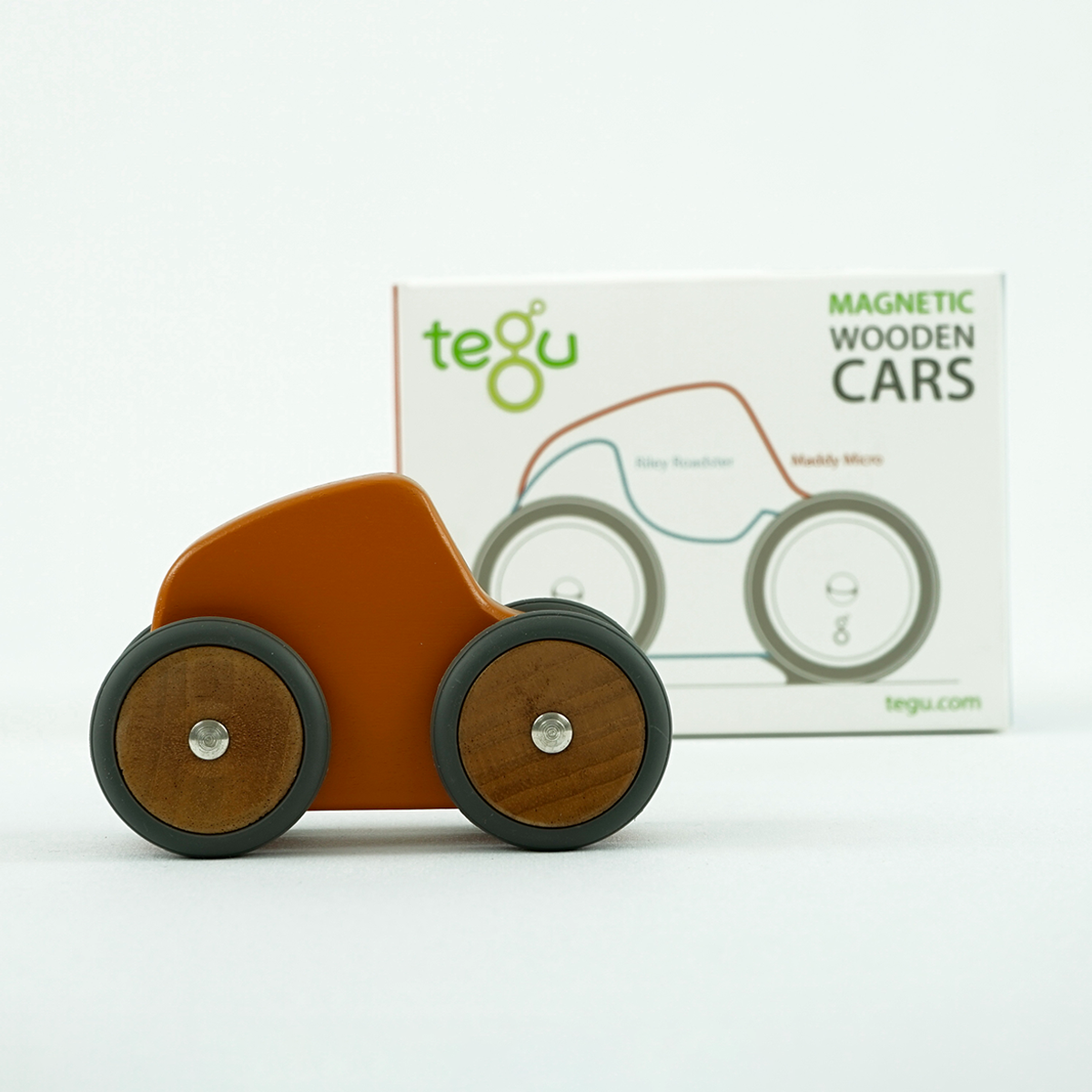 tegu-Magnetisches Auto-Set "Renner Micro" orange