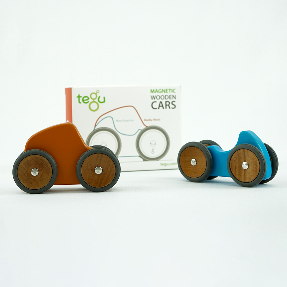 tegu-Magnetisches Auto-Set "Renner Micro" orange