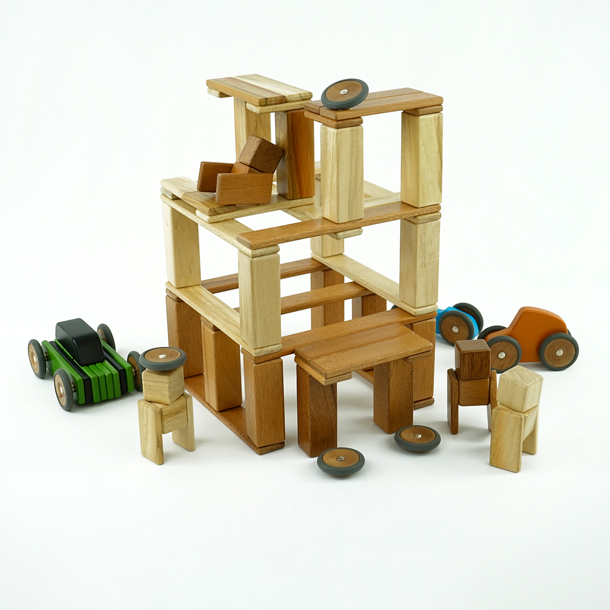 tegu-Magnetisches Entdeckerset mahogany, 22-teilig