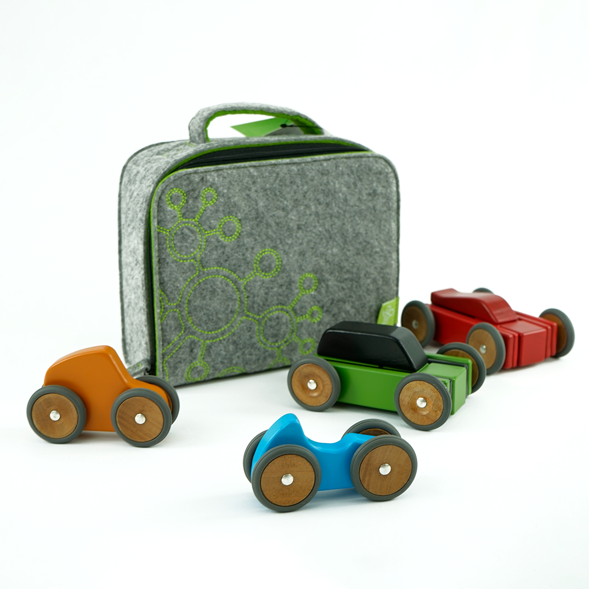 tegu-Magnetisches Auto-Set "Compact Car Dart" rot