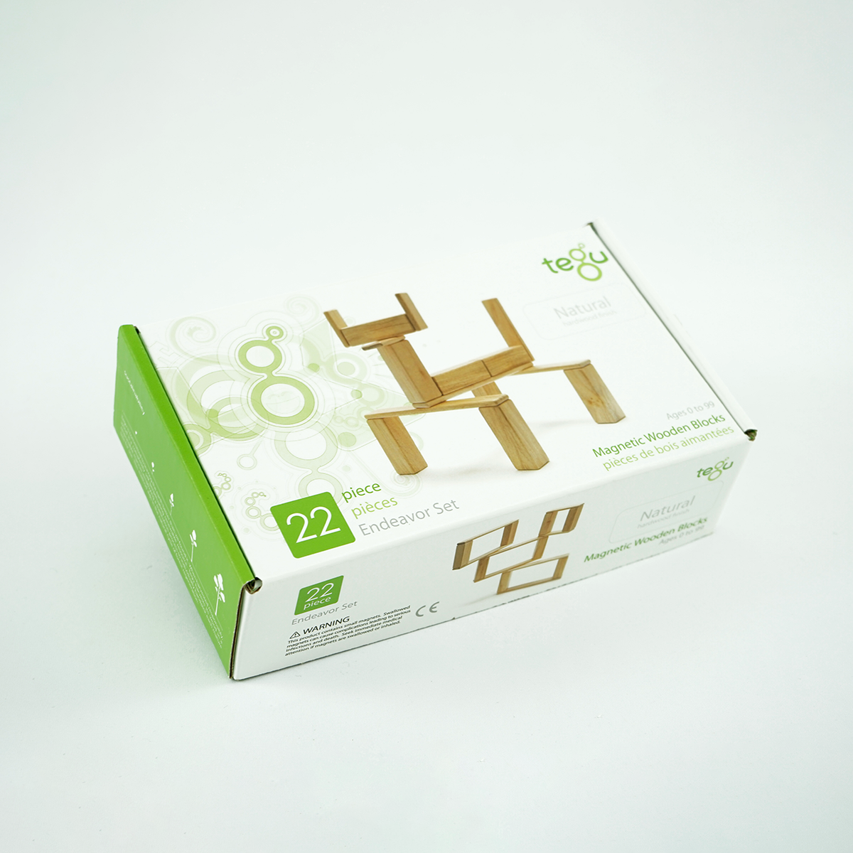 tegu-Magnetisches Entdeckerset natur, 22-teilig