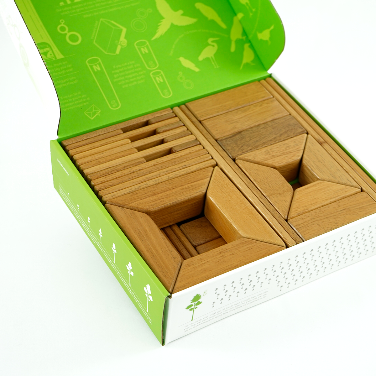 tegu-Magnetisches Entdeckerset mahogany, 40-teilig